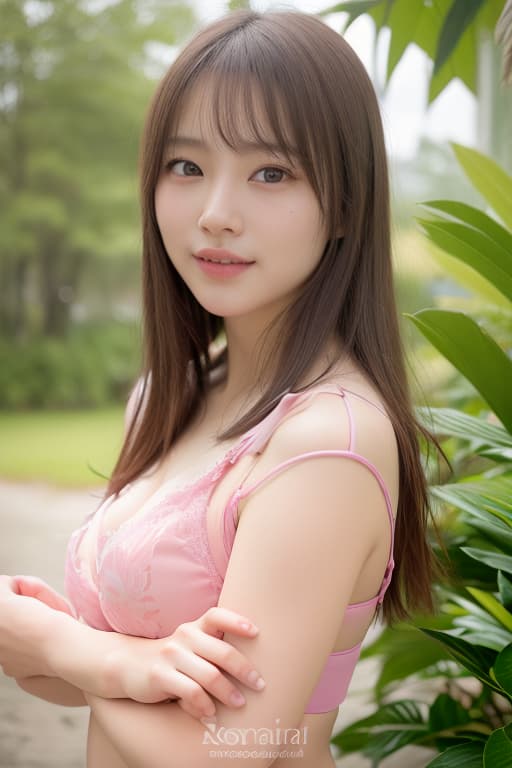  Pink bra, (Masterpiece, BestQuality:1.3), (ultra detailed:1.2), (hyperrealistic:1.3), (RAW photo:1.2),High detail RAW color photo, professional photograph, (Photorealistic:1.4), (realistic:1.4), ,professional lighting, (japanese), beautiful face, (realistic face)