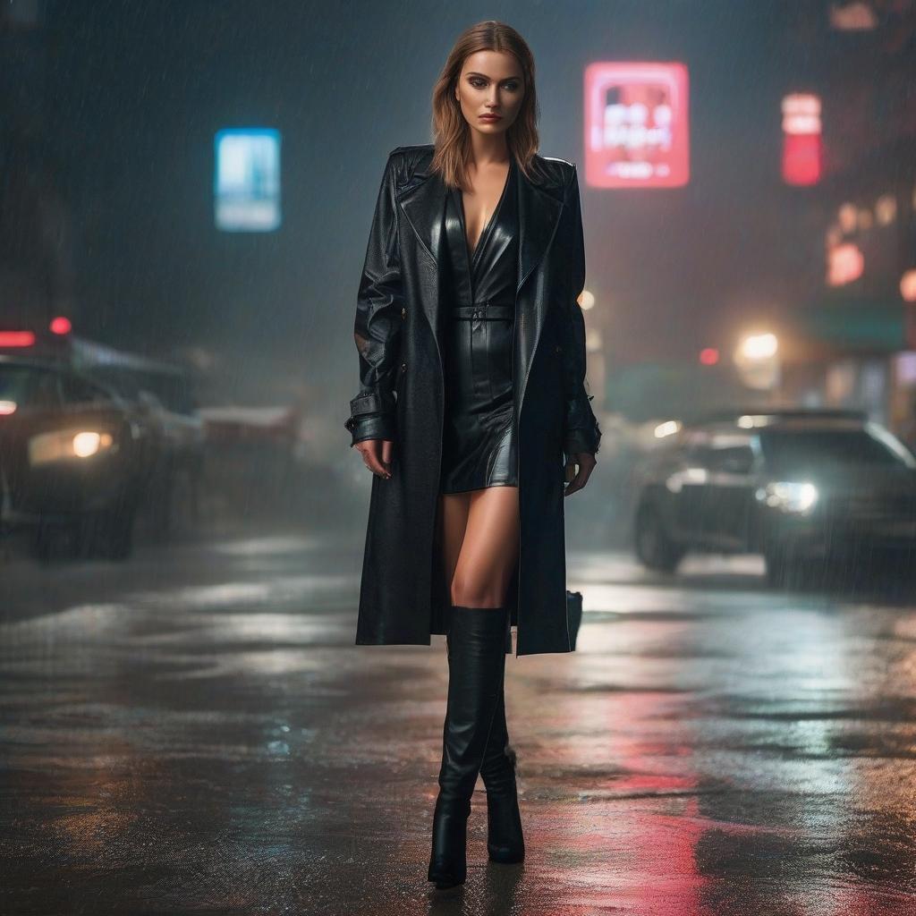  Sad Beauty in a Black Dress Under the Rain in the 2010s hyperrealistic, full body, detailed clothing, highly detailed, cinematic lighting, stunningly beautiful, intricate, sharp focus, f/1. 8, 85mm, (centered image composition), (professionally color graded), ((bright soft diffused light)), volumetric fog, trending on instagram, trending on tumblr, HDR 4K, 8K