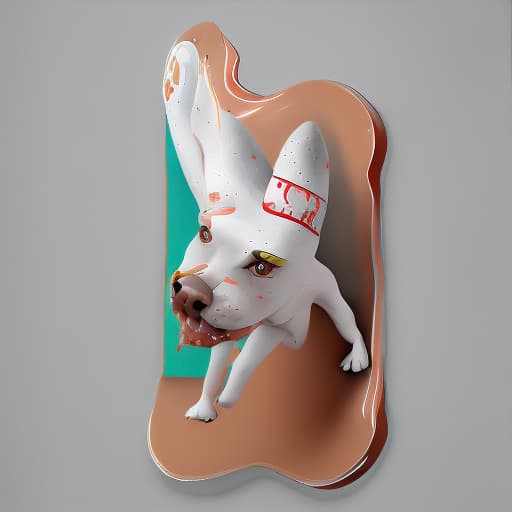 food_crit White Bull Terrier eats slippers,beatiful
