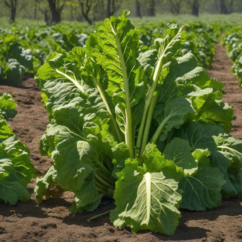  A HUGE VERY WRINKLED GREEN RHUBARB IN AN EMPTY FIELD. INTENSE SUNLIGHT SHINING THROUGH THE LEAVES. SPRING., realistic, portrait, art by donato giancola and greg rutkowski, realistic face, digital art, trending on artstation hyperrealistic, full body, detailed clothing, highly detailed, cinematic lighting, stunningly beautiful, intricate, sharp focus, f/1. 8, 85mm, (centered image composition), (professionally color graded), ((bright soft diffused light)), volumetric fog, trending on instagram, trending on tumblr, HDR 4K, 8K