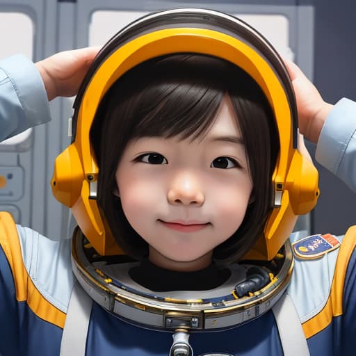  Please help me generate a picture of growing up to be an astronaut. Requirements: 16:9, 1080P ，