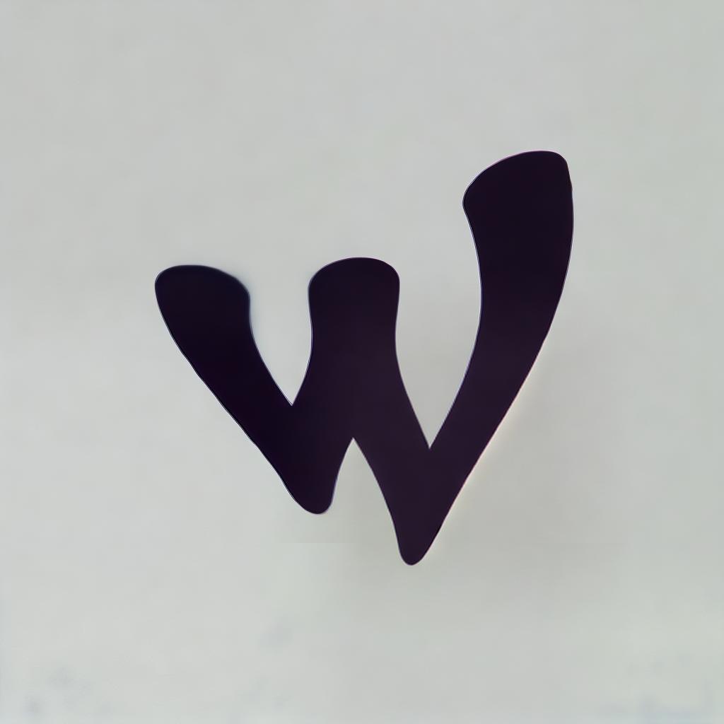  3d render of a letter W, best quality, ultrahigh resolution, highly detailed, (sharp focus), masterpiece, (centered image composition), (professionally color graded), ((bright soft diffused light)), trending on instagram, trending on tumblr, HDR 4K