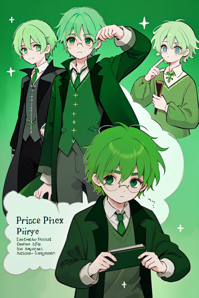  Green hair character Harry Potter and the mysterious Prince