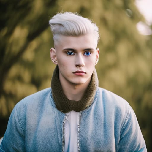 portrait+ style russian queer youtuber blonde very cute dude