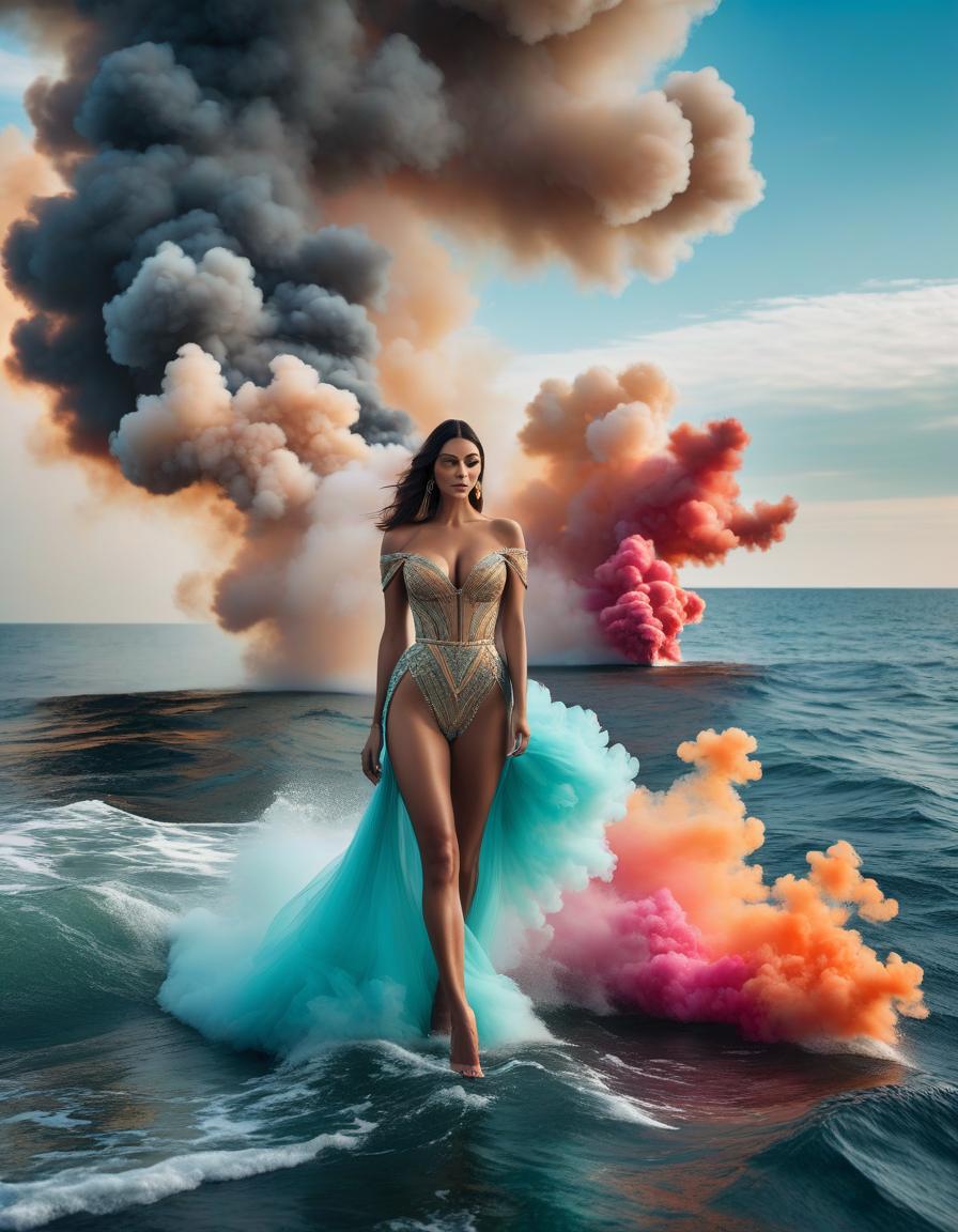  nautical themed Surprisingly abstract fairy tale picture of the world, vibrant colors mixed with reality and the real world. A kaleidoscope of colored smoke. . sea, ocean, ships, maritime, beach, marine life, highly detailed hyperrealistic, full body, detailed clothing, highly detailed, cinematic lighting, stunningly beautiful, intricate, sharp focus, f/1. 8, 85mm, (centered image composition), (professionally color graded), ((bright soft diffused light)), volumetric fog, trending on instagram, trending on tumblr, HDR 4K, 8K