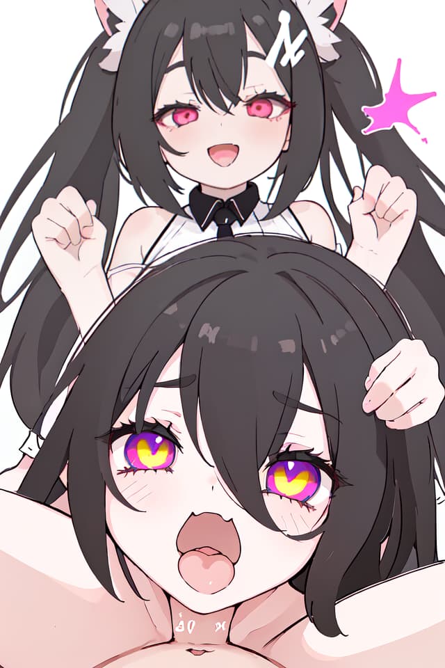  She is a with small s with black hair and straddles a man. Then, the male s are inserted into the female s, the double piece of Ahegao, the vulgar expression, the smile, and the female s are inserted in the female ia, the white skin, the front, both legs, and the ual solution are on the body. Adjusted, ahegao, cute , 