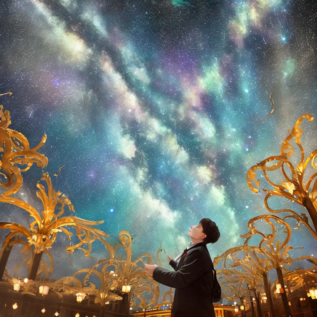  masterpiece, best quality, starry sky