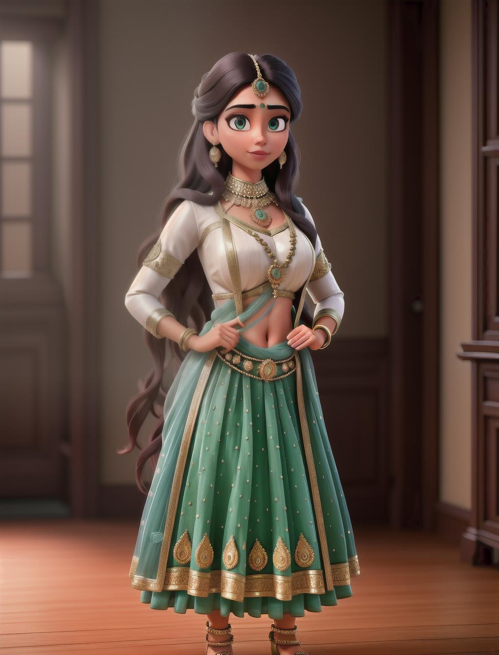  Indian hyperrealistic, full body, detailed clothing, highly detailed, cinematic lighting, stunningly beautiful, intricate, sharp focus, f/1. 8, 85mm, (centered image composition), (professionally color graded), ((bright soft diffused light)), volumetric fog, trending on instagram, trending on tumblr, HDR 4K, 8K