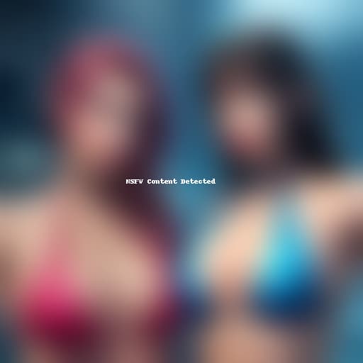  bikini woman look this and hands touch face twin clones hilmsef in lab hyperrealistic, full body, detailed clothing, highly detailed, cinematic lighting, stunningly beautiful, intricate, sharp focus, f/1. 8, 85mm, (centered image composition), (professionally color graded), ((bright soft diffused light)), volumetric fog, trending on instagram, trending on tumblr, HDR 4K, 8K