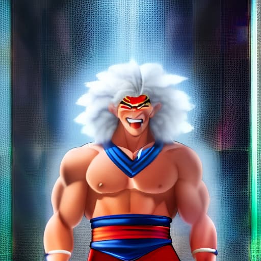 modern disney style broly hyperrealistic, full body, detailed clothing, highly detailed, cinematic lighting, stunningly beautiful, intricate, sharp focus, f/1. 8, 85mm, (centered image composition), (professionally color graded), ((bright soft diffused light)), volumetric fog, trending on instagram, trending on tumblr, HDR 4K, 8K