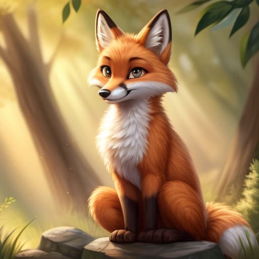  Fox with 20 inch penis size, open eyes, digital art, masterpiece, 4k, fine details,