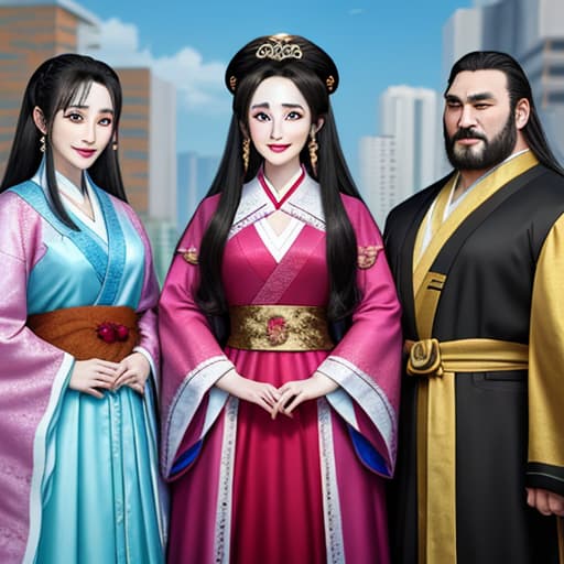  Yang Mi was played by three big men.