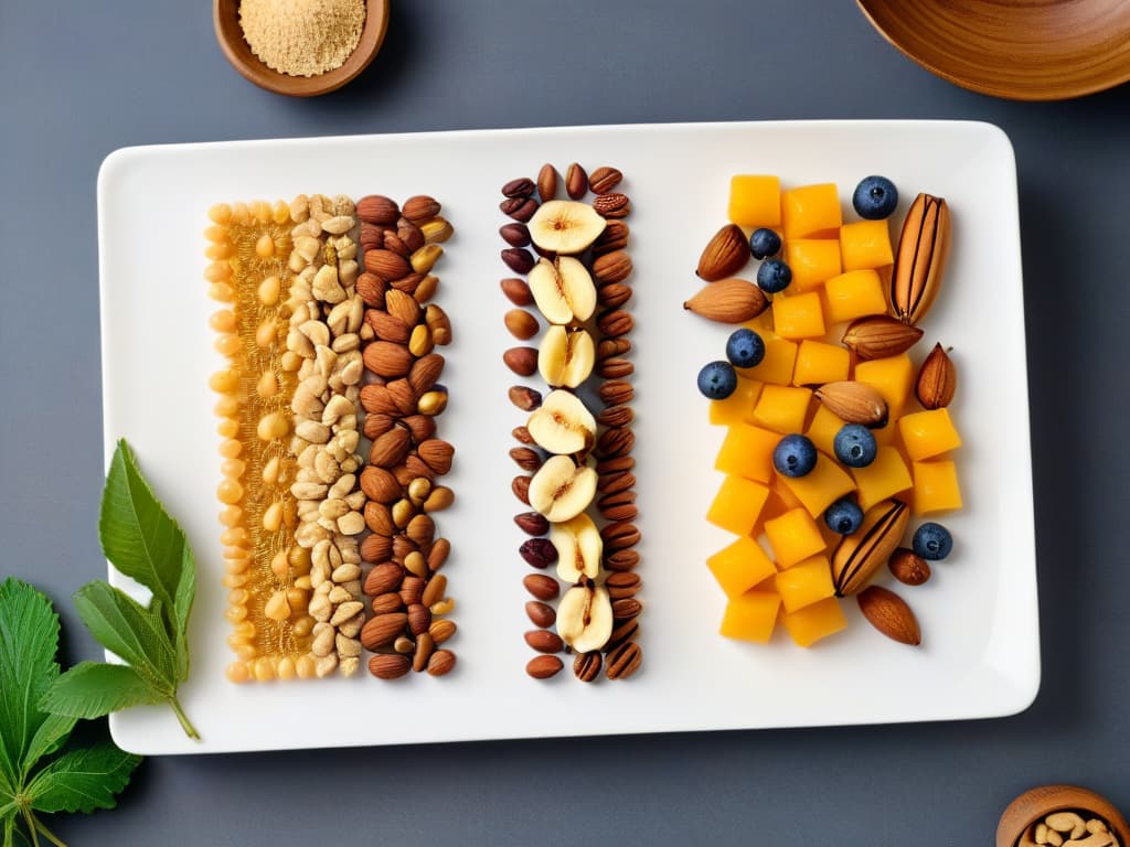  An ultradetailed, minimalist image of a perfectly balanced scale with an assortment of various nuts and dried fruits on either side, showcasing the concept of flavor balance in baking. The nuts and fruits are intricately detailed, and the scale is sleek and modern in design, set against a clean, neutral background to emphasize the simplicity and elegance of the image. hyperrealistic, full body, detailed clothing, highly detailed, cinematic lighting, stunningly beautiful, intricate, sharp focus, f/1. 8, 85mm, (centered image composition), (professionally color graded), ((bright soft diffused light)), volumetric fog, trending on instagram, trending on tumblr, HDR 4K, 8K