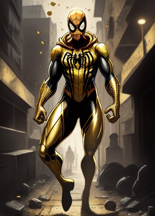  Spider-Man suit black and gold