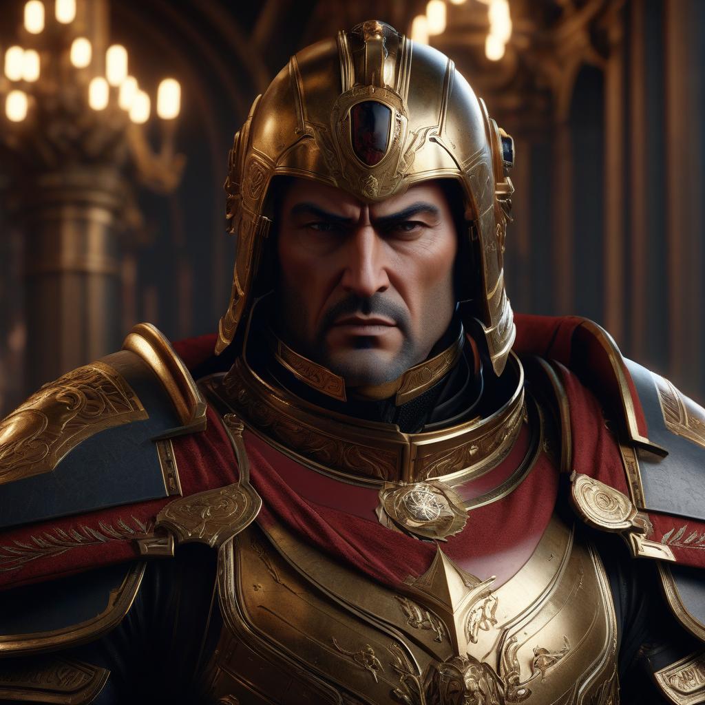  Adeptus Custodes Emotional facial expressions. Brilliant textures, fantastic atmosphere, emotional image, contemplative mood, expressive gestures, stylized prose, hyper realistic textures, precise details, 8K, high quality, for 3D rendering, portrait photography, Unreal Engine 5. hyperrealistic, full body, detailed clothing, highly detailed, cinematic lighting, stunningly beautiful, intricate, sharp focus, f/1. 8, 85mm, (centered image composition), (professionally color graded), ((bright soft diffused light)), volumetric fog, trending on instagram, trending on tumblr, HDR 4K, 8K