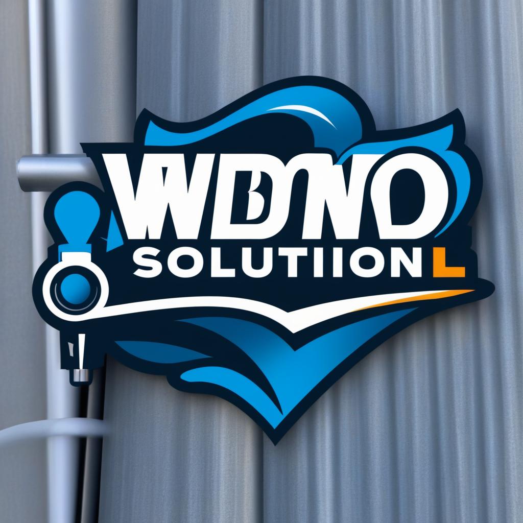  Logo, Emblem logo, with the written text ‘DBM Exterior Solution LLC’, with a pressure washing wand.