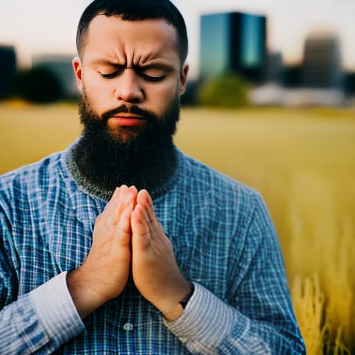 lnkdn photography man praying on field