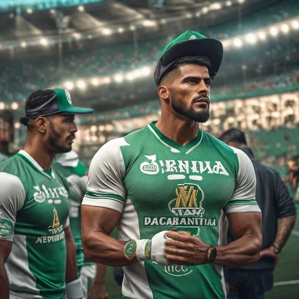  Deportivo Cali hyperrealistic, full body, detailed clothing, highly detailed, cinematic lighting, stunningly beautiful, intricate, sharp focus, f/1. 8, 85mm, (centered image composition), (professionally color graded), ((bright soft diffused light)), volumetric fog, trending on instagram, trending on tumblr, HDR 4K, 8K