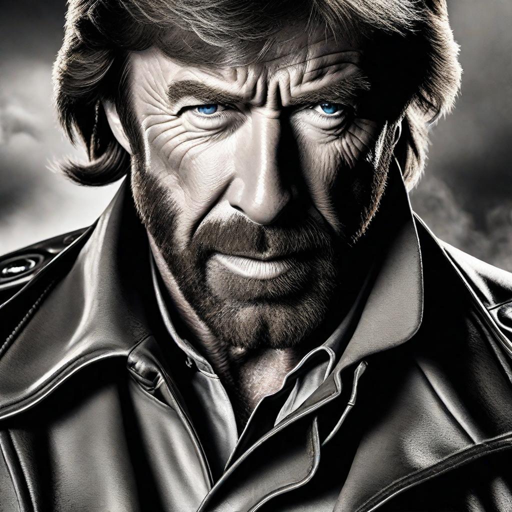  chuck norris the king hyperrealistic, full body, detailed clothing, highly detailed, cinematic lighting, stunningly beautiful, intricate, sharp focus, f/1. 8, 85mm, (centered image composition), (professionally color graded), ((bright soft diffused light)), volumetric fog, trending on instagram, trending on tumblr, HDR 4K, 8K