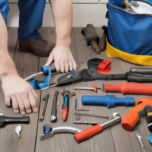  In this high-resolution stock image, a skilled plumber in uniform is showcased, standing confidently amidst a neatly organized toolkit. With focused determination, the plumber is ready to provide top-notch pipe fixing services to residential or commercial clients. The image exudes professionalism and reliability, capturing the essence of a trusted tradesperson dedicated to resolving plumbing issues efficiently. Ideal for websites, advertisements, or promotional materials related to plumbing services, home improvement, or maintenance solutions