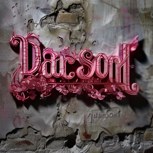  "DarsonF" should be replaced with "DarsonF" in a small 3D lattice, making the word pink. hyperrealistic, full body, detailed clothing, highly detailed, cinematic lighting, stunningly beautiful, intricate, sharp focus, f/1. 8, 85mm, (centered image composition), (professionally color graded), ((bright soft diffused light)), volumetric fog, trending on instagram, trending on tumblr, HDR 4K, 8K