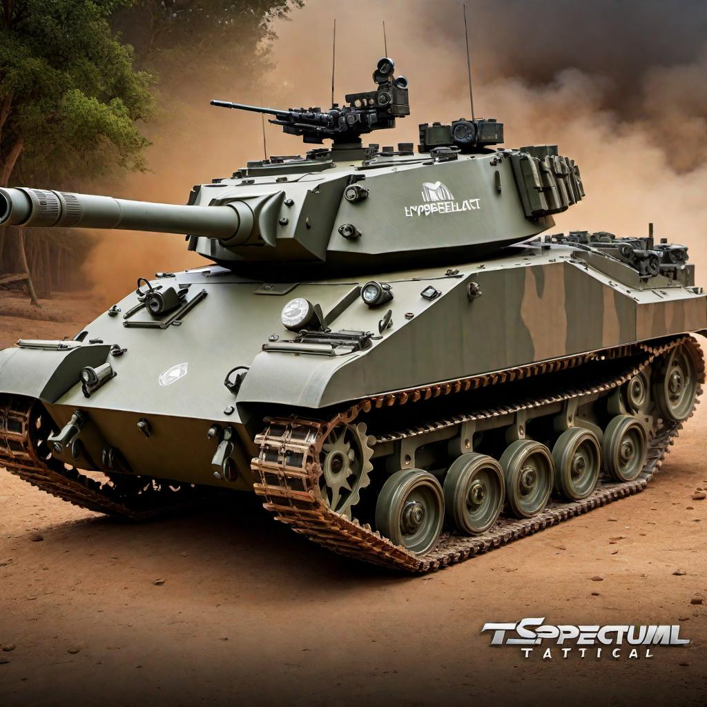  Create a 3-D logo for 'Full Spectrum Tactical' with an M1 A1 tank sprocket as the background. The logo should be highly detailed, emphasizing a modern and advanced 3D design that integrates the sprocket seamlessly into the background. hyperrealistic, full body, detailed clothing, highly detailed, cinematic lighting, stunningly beautiful, intricate, sharp focus, f/1. 8, 85mm, (centered image composition), (professionally color graded), ((bright soft diffused light)), volumetric fog, trending on instagram, trending on tumblr, HDR 4K, 8K