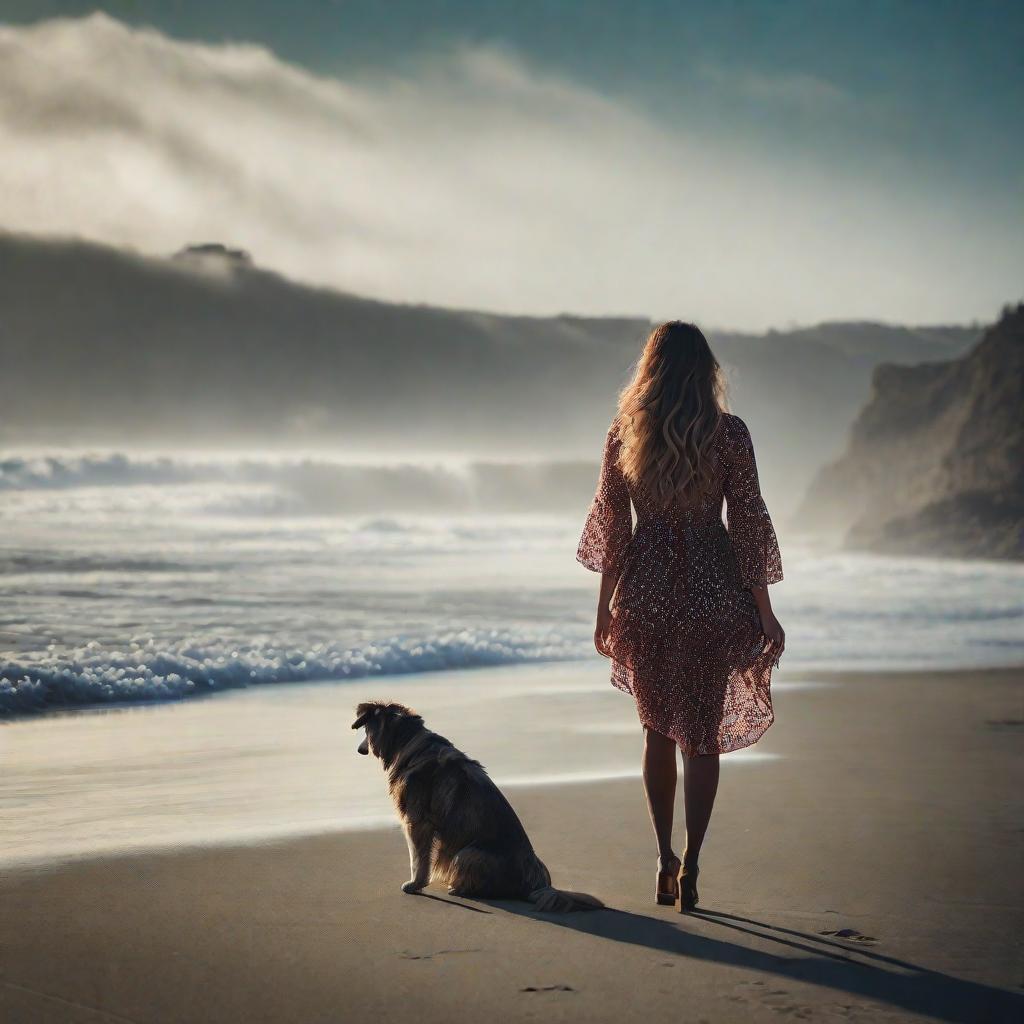  very cute at the beach wearing a  hyperrealistic, full body, detailed clothing, highly detailed, cinematic lighting, stunningly beautiful, intricate, sharp focus, f/1. 8, 85mm, (centered image composition), (professionally color graded), ((bright soft diffused light)), volumetric fog, trending on instagram, trending on tumblr, HDR 4K, 8K