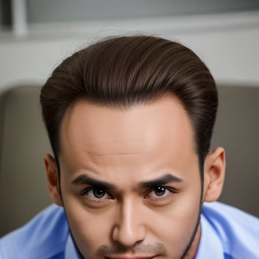  Man with big forehead