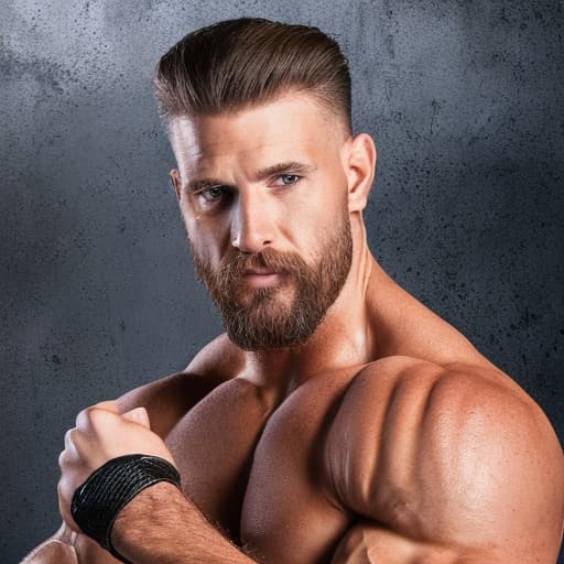 portrait+ style wwe queer brunette very cute brunette dilf dude face