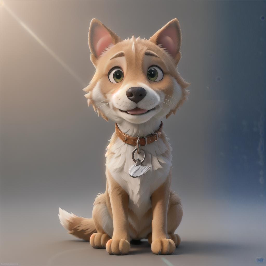  Create a image of dog hyperrealistic, full body, detailed clothing, highly detailed, cinematic lighting, stunningly beautiful, intricate, sharp focus, f/1. 8, 85mm, (centered image composition), (professionally color graded), ((bright soft diffused light)), volumetric fog, trending on instagram, trending on tumblr, HDR 4K, 8K