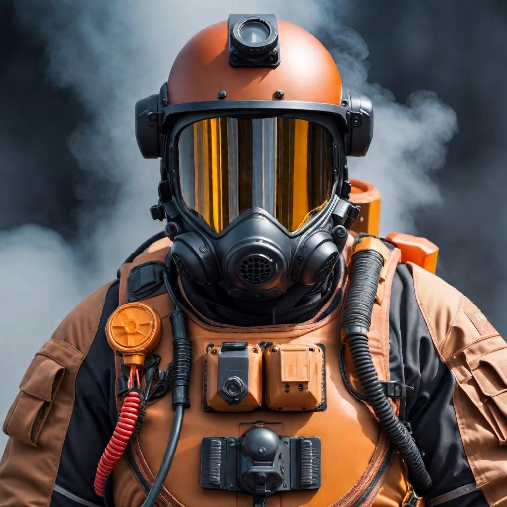  bomb suit helmet hyperrealistic, full body, detailed clothing, highly detailed, cinematic lighting, stunningly beautiful, intricate, sharp focus, f/1. 8, 85mm, (centered image composition), (professionally color graded), ((bright soft diffused light)), volumetric fog, trending on instagram, trending on tumblr, HDR 4K, 8K