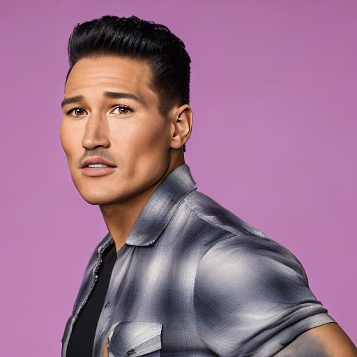 portrait+ style Mario Lopez queer face