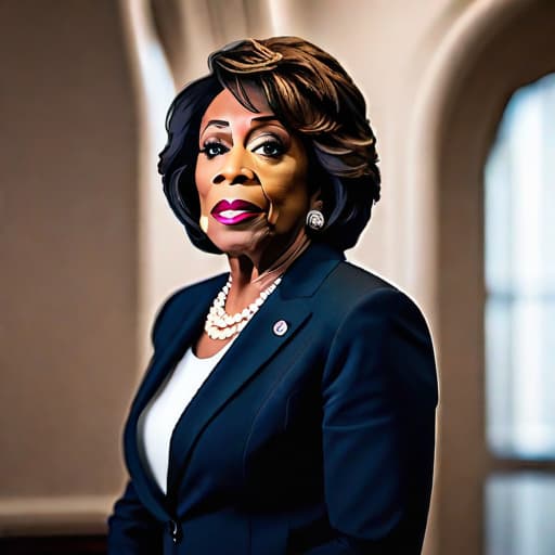  Rep. Maxine Waters Nominates Kristin Johnson for Treasury Role, Stirring Crypto Community hyperrealistic, full body, detailed clothing, highly detailed, cinematic lighting, stunningly beautiful, intricate, sharp focus, f/1. 8, 85mm, (centered image composition), (professionally color graded), ((bright soft diffused light)), volumetric fog, trending on instagram, trending on tumblr, HDR 4K, 8K