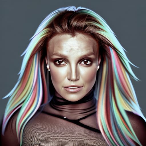 portrait+ style Britney Spears queer face