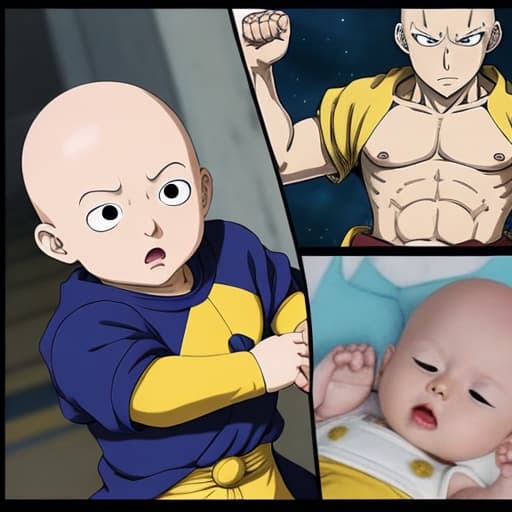  Saitama, Doing the one punch, On a baby