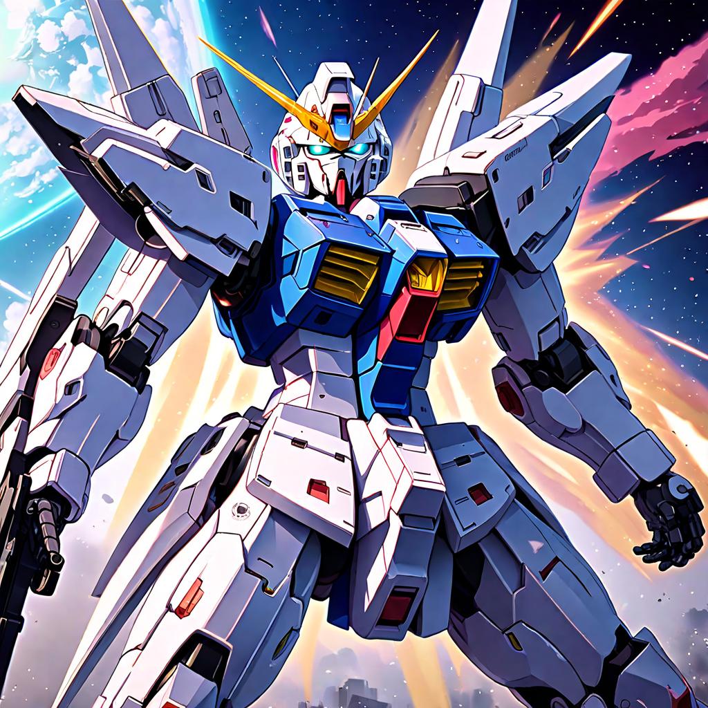  anime style artwork, (masterpiece:1.1), (highest quality:1.1), gundam, anime style, key visual, vibrant, studio anime, highly detailed