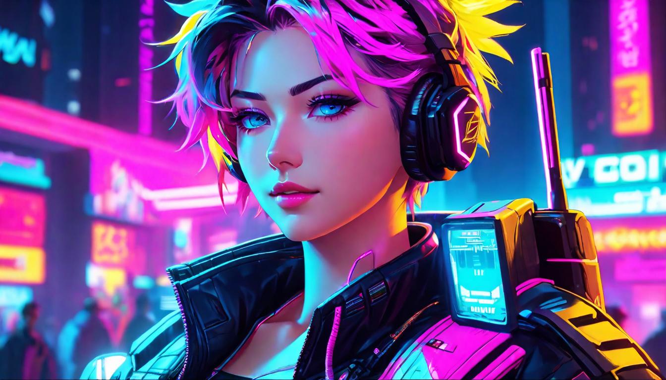  vaporwave,cyberpunk game style Half smile caught in a moment of mutual recognition, glint of connection in the eyes, subtlety in expression. The nuance of encouragement, the spark of shared insighteon, dystopian, futuristic, digital, vibrant, detailed, high contrast, reminiscent of cyberpunk genre video games,retro aesthetic, cyberpunk, vibrant, neon colors, vintage 80s and 90s style, highly detailed