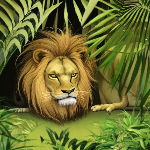  In jungle, lion skeptically considers the idea of rat