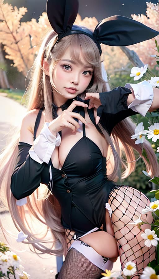   , cute female college student, garter belt, knee high stocking, bunny , finger heart, (Masterpiece, BestQuality:1.3), (ultra detailed:1.2), (hyperrealistic:1.3), (RAW photo:1.2),High detail RAW color photo, professional photograph, (Photorealistic:1.4), (realistic:1.4), ,professional lighting, (japanese), beautiful face, (realistic face)