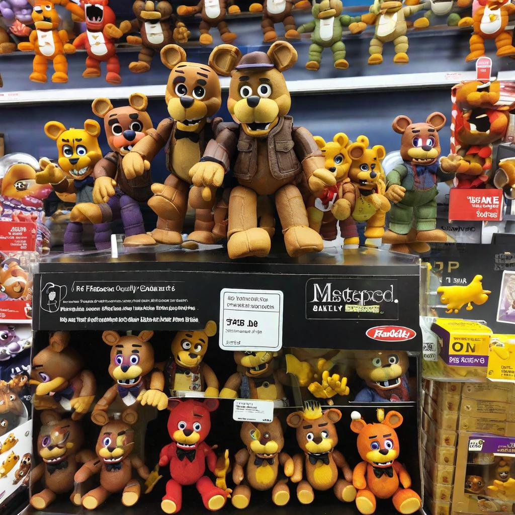  masterpiece, best quality, fnaf freddy fazbear at asda shop