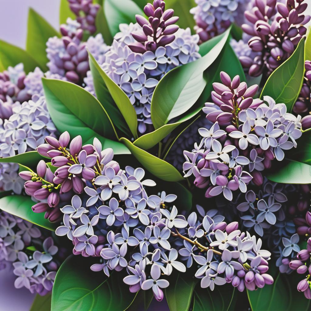  Luxury product style (Lilac) is a genus of shrubs with beautiful flowers and pleasant fragrance. There are many species and varieties of lilacs, differing in colour and shape of flowers. (Greeting card) Postcard design:Background white green gradient decorated with golden curls in fantasy style. In the centre of the card is a bouquet of lilacs with the inscription "For you" . Elegant, sophisticated, high end, luxurious, professional, highly detailed hyperrealistic, full body, detailed clothing, highly detailed, cinematic lighting, stunningly beautiful, intricate, sharp focus, f/1. 8, 85mm, (centered image composition), (professionally color graded), ((bright soft diffused light)), volumetric fog, trending on instagram, trending on tumblr, HDR 4K, 8K