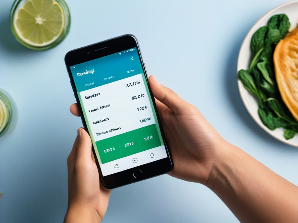  A sleek, minimalist smartphone screen displaying a sophisticated recipe scaling app interface, with clean lines, intuitive icons, and a calming color palette of soft blues and greens. The app showcases a userfriendly layout for inputting ingredient quantities and scaling ratios, exuding a professional and efficient vibe perfect for streamlining large quantity recipe calculations. hyperrealistic, full body, detailed clothing, highly detailed, cinematic lighting, stunningly beautiful, intricate, sharp focus, f/1. 8, 85mm, (centered image composition), (professionally color graded), ((bright soft diffused light)), volumetric fog, trending on instagram, trending on tumblr, HDR 4K, 8K