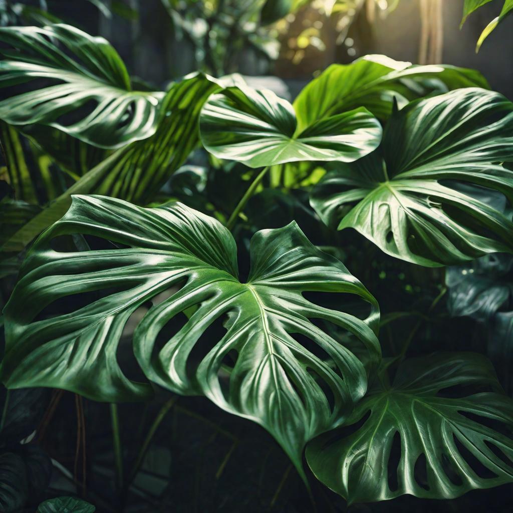  Philodendron Gloriosum hyperrealistic, full body, detailed clothing, highly detailed, cinematic lighting, stunningly beautiful, intricate, sharp focus, f/1. 8, 85mm, (centered image composition), (professionally color graded), ((bright soft diffused light)), volumetric fog, trending on instagram, trending on tumblr, HDR 4K, 8K