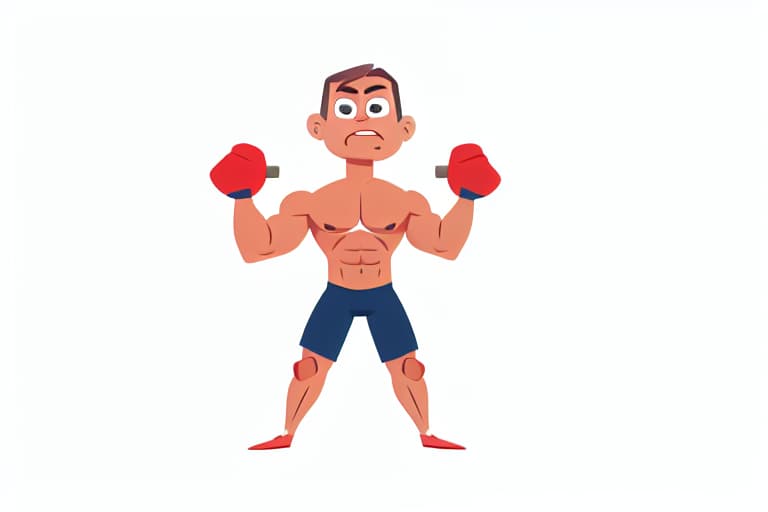  Muscle man, whole body