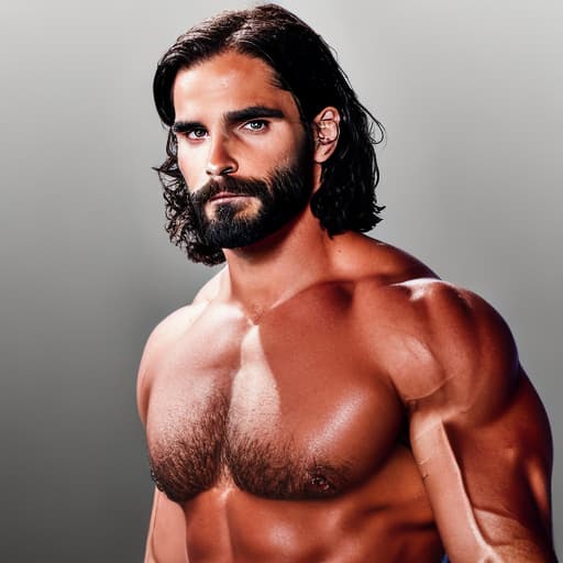 portrait+ style Seth Rollins queer face