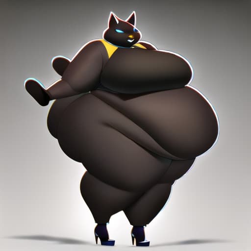  furry, cat, anthropomorphic, obese hyperrealistic, full body, detailed clothing, highly detailed, cinematic lighting, stunningly beautiful, intricate, sharp focus, f/1. 8, 85mm, (centered image composition), (professionally color graded), ((bright soft diffused light)), volumetric fog, trending on instagram, trending on tumblr, HDR 4K, 8K