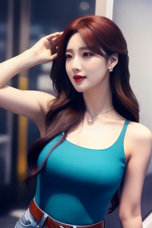  kpop star wearing a tank top, trending on instagram