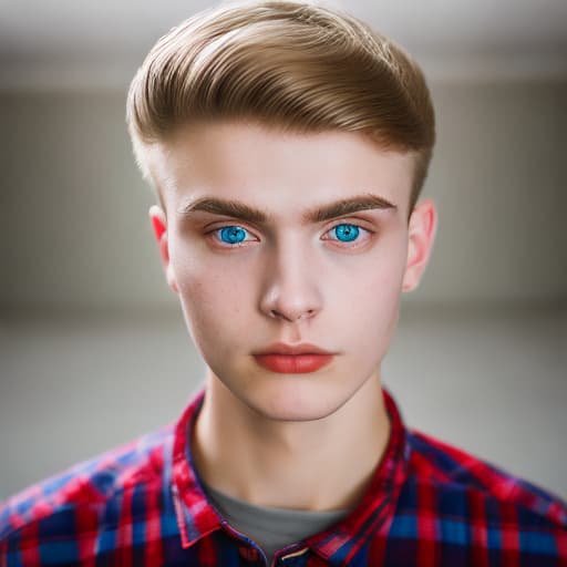 portrait+ style russian homosexual queer twink blonde very cute dude face