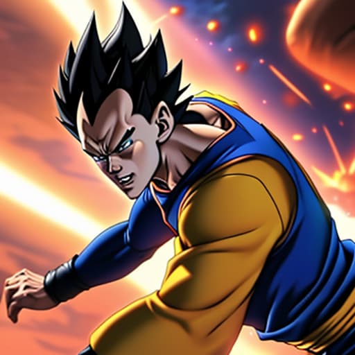  Vegeta turning into super saiyan