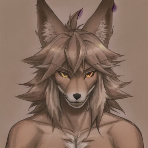  male coyote furry